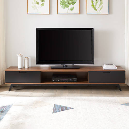 Wooden lowline deals tv unit